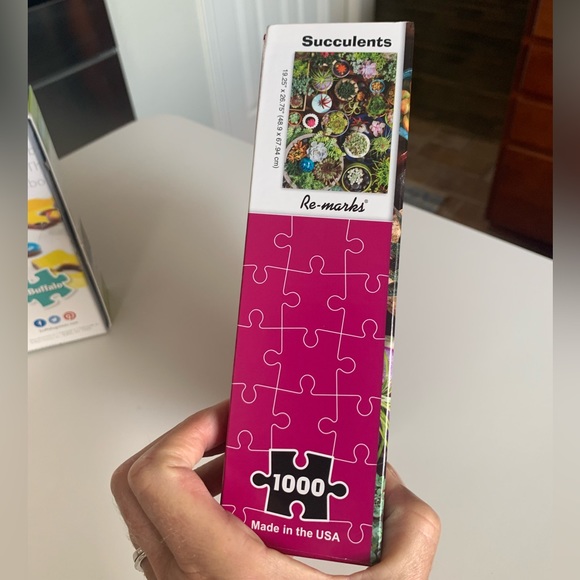 Puzzles Lot of 2: 1000 and 750 Pieces Succulents Castles - Picture 4 of 4